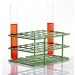 SP Bel-Art Poxygrid “Half-Size” Test Tube Rack; For 13-16mm Tubes, 24 Places, Green