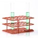 SP Bel-Art Poxygrid “Half-Size” Test Tube Rack; For 13-16mm Tubes, 24 Places, Orange