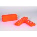SP Bel-Art Reversible PCR and Microcentrifuge Tube Rack; For 0.2ml or 1.5-2.0ml Tubes, 80 Places, Orange (Pack of 5)