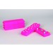 SP Bel-Art Reversible PCR and Microcentrifuge Tube Rack; For 0.2ml or 1.5-2.0ml Tubes, 80 Places, Pink (Pack of 5)
