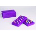 SP Bel-Art Microcentrifuge Tube Rack; For 0.5 or 1.5-2.0ml Tubes, 96 Places, Lavender (Pack of 5)