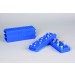SP Bel-Art Reversible PCR and Microcentrifuge Tube Rack; For 0.2ml or 1.5-2.0ml Tubes, 80 Places, Fluorescent Blue (Pack of 5)