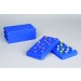 SP Bel-Art Microcentrifuge Tube Rack; For 0.5 or 1.5-2.0ml Tubes, 96 Places, Fluorescent Blue (Pack of 5)