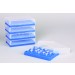 SP Bel-Art PCR Rack; For 0.2ml Tubes, 96 Places, Fluorescent Blue (Pack of 5)