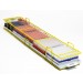 SP Bel-Art Modular Ultra-Low Freezer Rack with Drawer; 5 Places, 27 x 6 x 3½ in., Yellow
