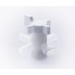 SP Bel-Art Three-Way Fluoroplastic Stopcock for 10mm Tubing; 8mm Bore