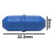 SP Bel-Art Spinbar Teflon Octagon Magnetic Stirring Bar; 22.2 x 8mm, Blue