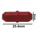 SP Bel-Art Spinbar Teflon Octagon Magnetic Stirring Bar; 25.4 x 8mm, Red