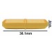 SP Bel-Art Spinbar Teflon Octagon Magnetic Stirring Bar; 38.1 x 8mm, Yellow