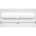 SP Bel-Art Spinbar Teflon Octagon Magnetic Stirring Bar; 47.6 x 9.5mm, White