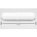 SP Bel-Art Spinbar Teflon Octagon Magnetic Stirring Bar; 38.1 x 9.5mm, White