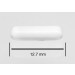 SP Bel-Art Spinbar Teflon Octagon Magnetic Stirring Bar; 12.7 x 3.2mm, White