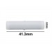 SP Bel-Art Spinbar Teflon Cylindrical Magnetic Stirring Bar; 41.3 x 9.5mm, White