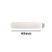 SP Bel-Art Spinbar Teflon Round with Tapered Ends Magnetic Stirring Bar; 40 x 9mm, White