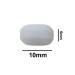 SP Bel-Art Spinbar Teflon Polygon Magnetic Stirring Bar; 10 x 6mm, White, without Pivot Ring
