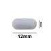 SP Bel-Art Spinbar Teflon Polygon Magnetic Stirring Bar; 12 x 5mm, White, without Pivot Ring