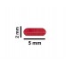 SP Bel-Art Spinbar Teflon Micro (Flea) Magnetic Stirring Bar; 5 x 2mm, Red