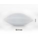 SP Bel-Art Spinbar Teflon Elliptical (Egg-Shaped) Magnetic Stirring Bar; 38.1 x 15.9mm, White