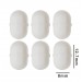 SP Bel-Art Spinpak Teflon Octagon Magnetic Stirring Bar; 12.7 x 8mm, White (Pack of 6)