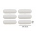 SP Bel-Art Spinpak Teflon Octagon Magnetic Stirring Bar; 25.4 x 8mm, White (Pack of 6)