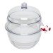 SP Bel-Art "SPACE SAVER" Polycarbonate Vacuum Desiccator with Clear Polycarbonate Bottom; 0.31 cu. ft.