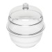 SP Bel-Art "Space Saver" Polycarbonate/Polypropylene Desiccator; 0.20 cu. ft.