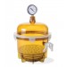 SP Bel-Art Lab Companion Amber Polycarbonate Round Style Vacuum Desiccator; 6 Liter