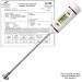 SP Bel-Art, H-B DURAC Calibrated Electronic Stainless Steel Stem Thermometer, -50/200C (-58/392F), 120mm (4.7 in.) Flat Surface Probe