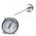 SP Bel-Art, H-B DURAC Bi-Metallic Dial Thermometer; -40 to 50C (-40 to 120F), 1/2 in. NPT Threaded Connection, 75mm Dial