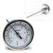 SP Bel-Art, H-B DURAC Bi-Metallic Dial Thermometer; 0 to 50C (25 to 125F), 1/2 in. NPT Threaded Connection, 75mm Dial