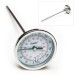 SP Bel-Art, H-B DURAC Bi-Metallic Dial Thermometer; -20 to 120C (0 to 250F), 1/2 in. NPT Threaded Connection, 75mm Dial