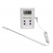 SP Bel-Art, H-B DURAC Calibrated Electronic Thermometer with Stainless Steel Probe; -50/200C (-58/392F), 63 x 97mm