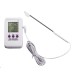 SP Bel-Art, H-B DURAC Calibrated Electronic Thermometer / Event Logger with Stainless Steel Probe; -50/200C (-58/392F), 65 x 110mm