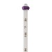 SP Bel-Art, H-B Liquid-in-Glass Thermometer Non-Roll Fitting, Purple PVC Plastic, Triangular (Pack of 25)