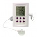 SP Bel-Art, H-B DURAC Dual Zone Electronic Thermometer-Hygrometer with Alarm; 0/50C (32/122F) and -50/70C (-58/158F) Ranges
