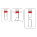 Safe-Lab Solid Teflon PTFE Stoppers for Tapered Joints
