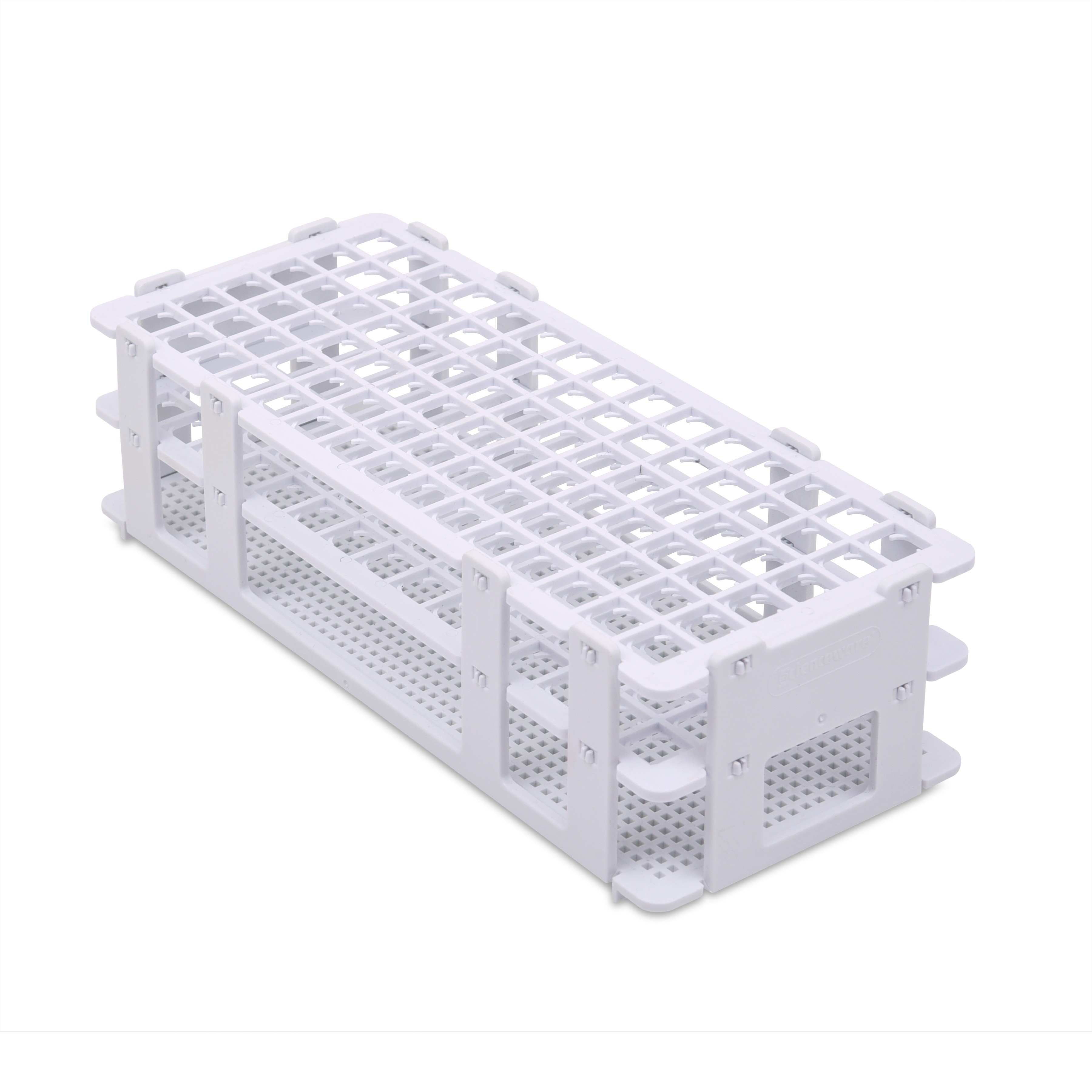 Bel-Art 185132040 Serum Vial Rack For 16 To 20mm Vials, White Polypropylene