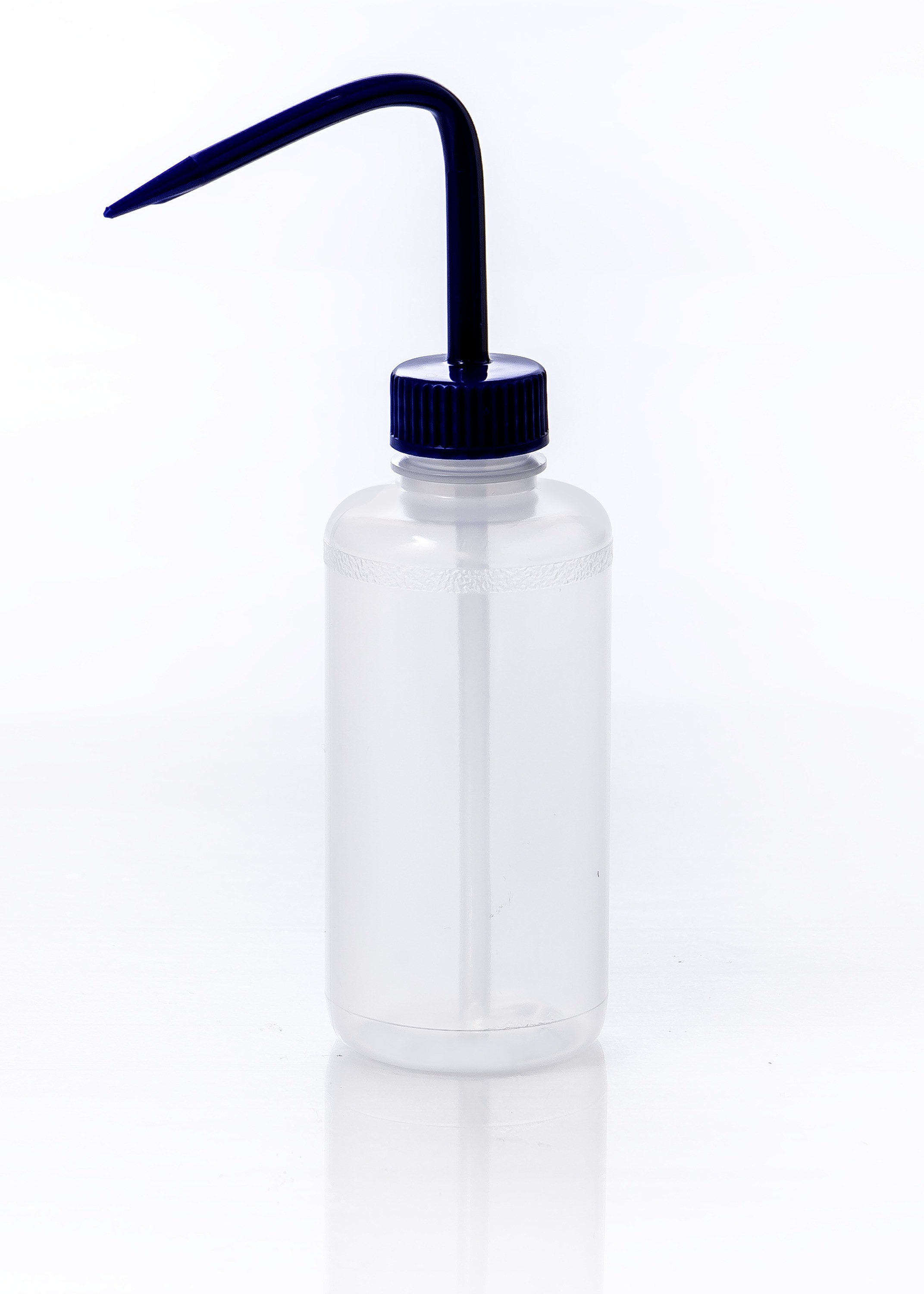 SP Bel-Art Narrow-Mouth 250ml (8oz) Polyethylene Wash Bottles; Blue Polypropylene Cap, 28mm Closure (Pack of 6)