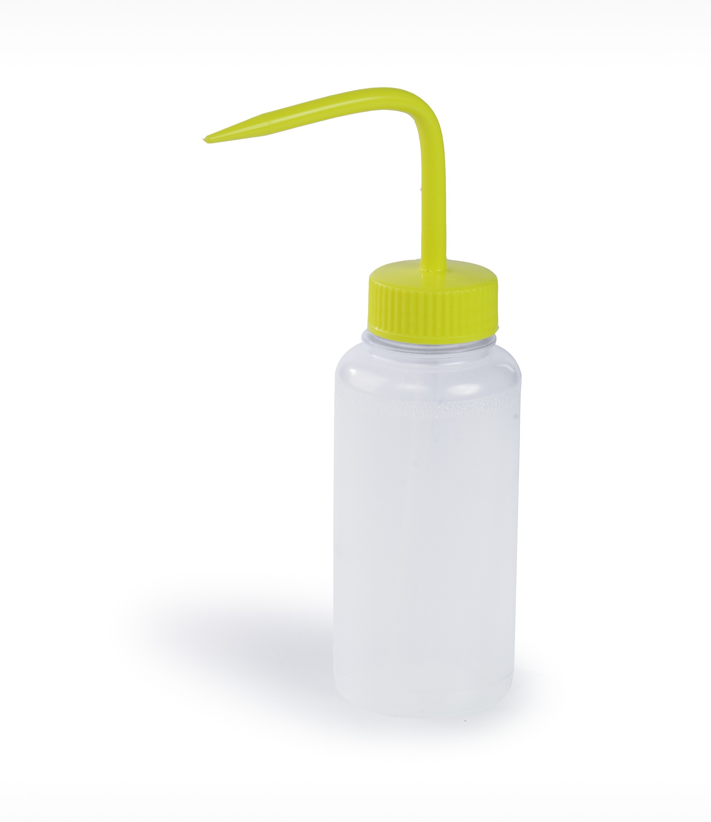 SP Bel-Art Wide-Mouth 250ml (8oz) Polyethylene Wash Bottles; Yellow Polypropylene Cap, 38mm Closure (Pack of 6)
