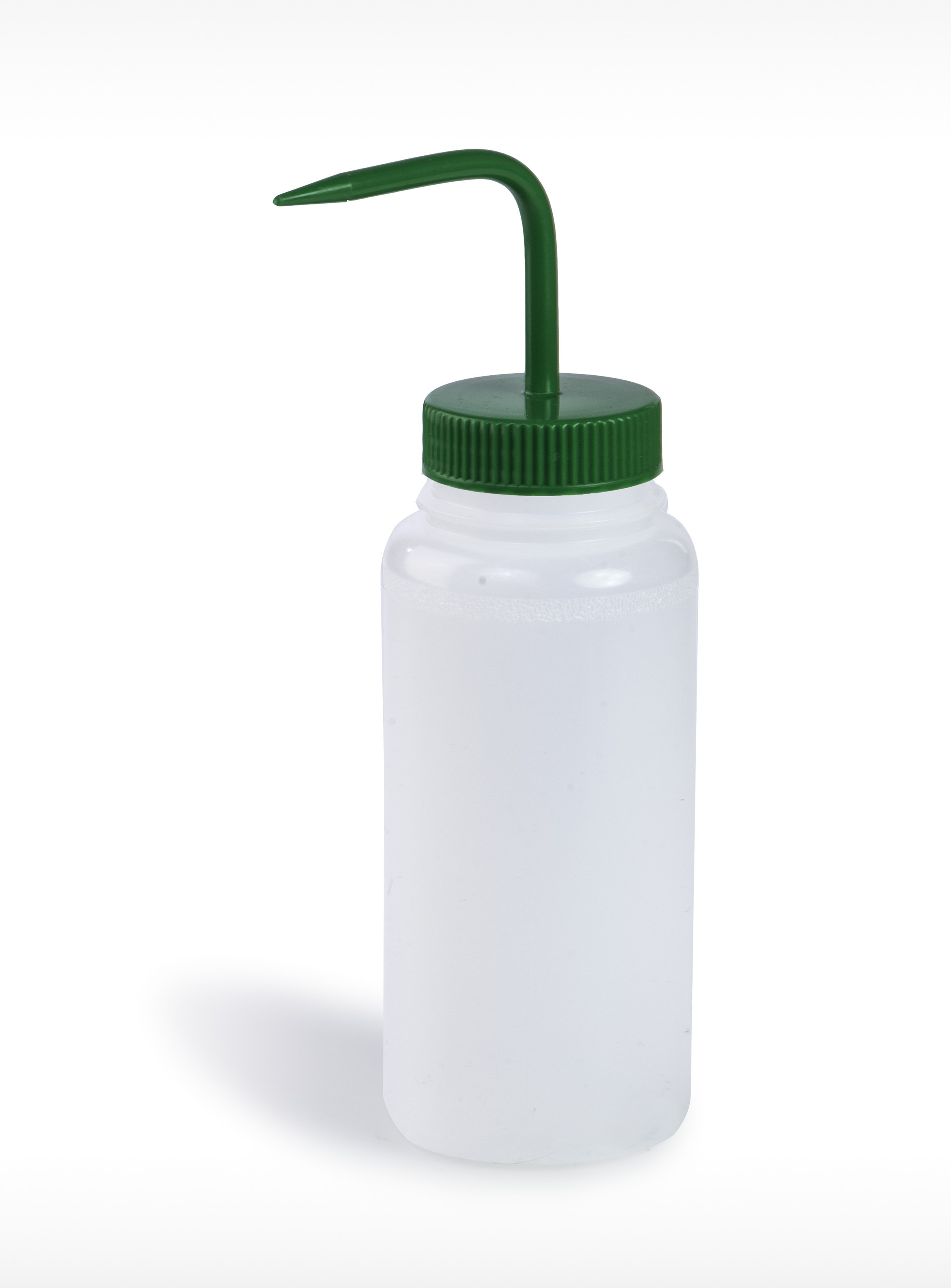 SP Bel-Art Wide-Mouth 500ml (16oz) Polyethylene Wash Bottles; Green Polypropylene Cap, 53mm Closure (Pack of 6)