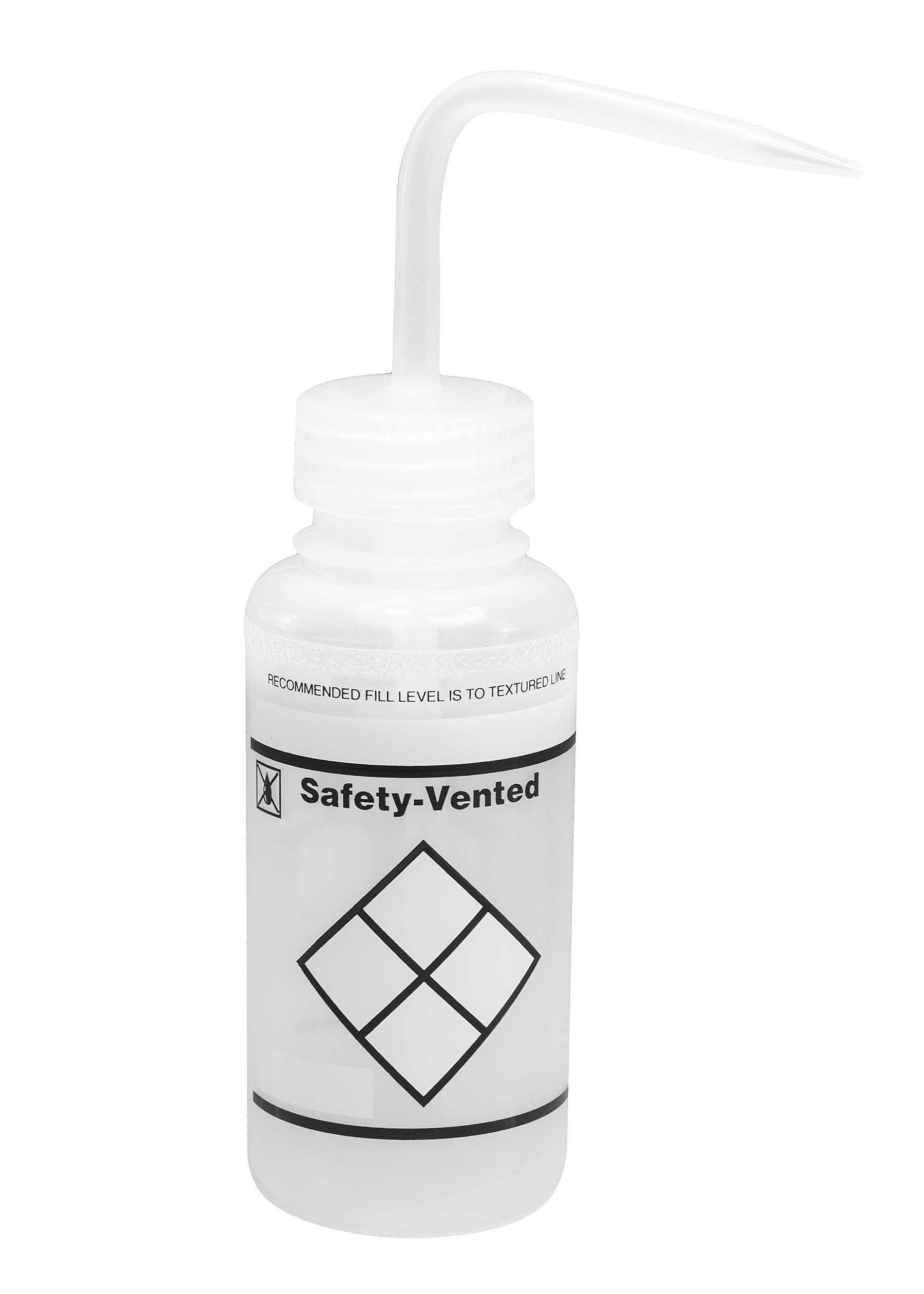 SP Bel-Art Safety-Vented / Labeled 2-Color LYOB Wide-Mouth Wash Bottles; 250ml (8oz), Polyethylene w/Natural Polypropylene Cap (Pack of 3)