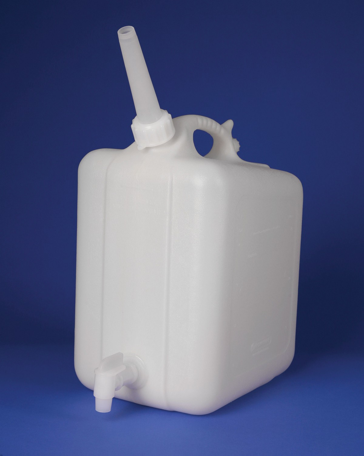 SP Bel-Art Polyethylene Jerrican with Spigot; 20 Liters (5 Gallons), Screw Cap, ¾ in. I.D. Spout