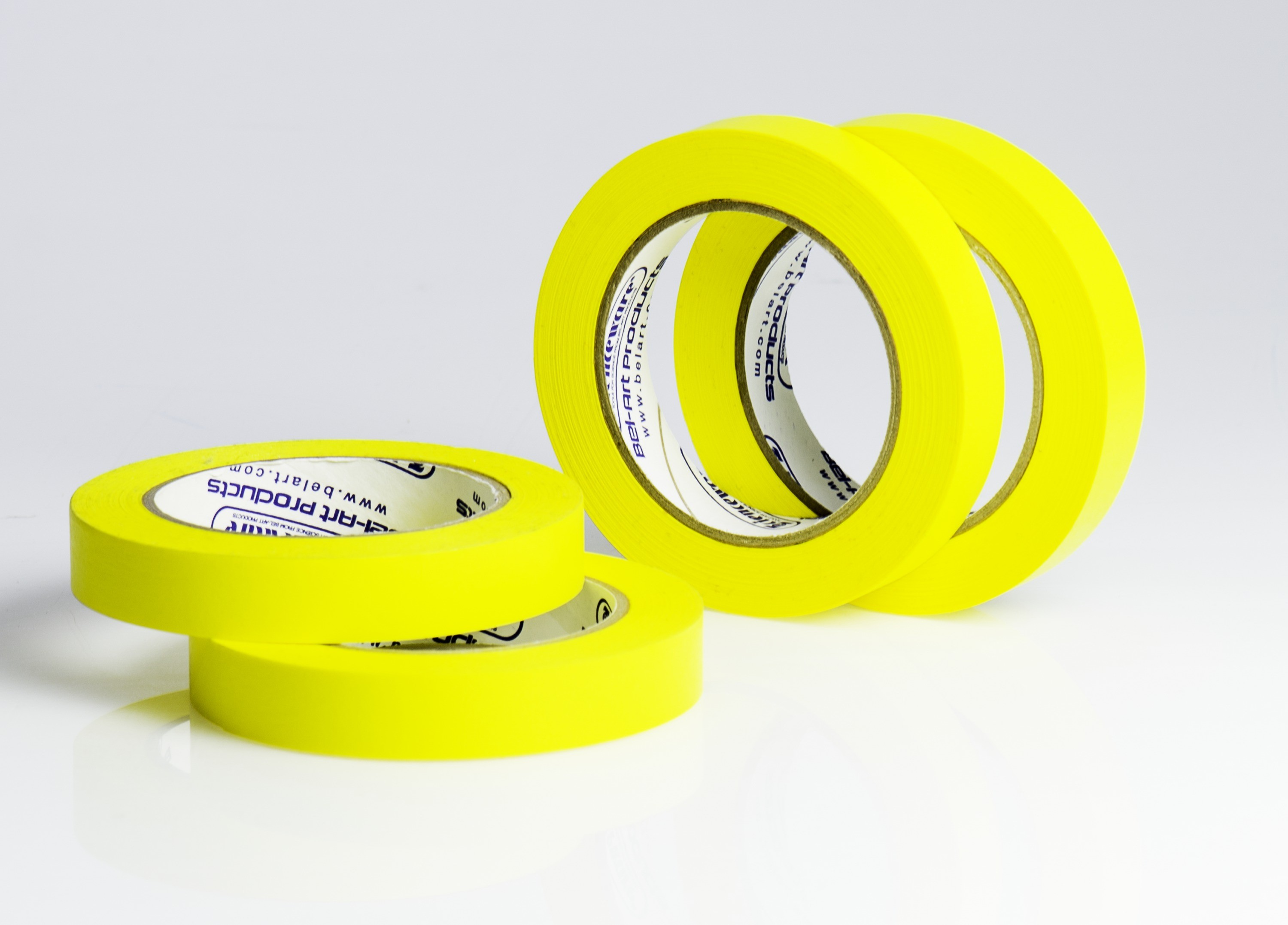 SP Bel-Art Write-On Yellow Label Tape; 40yd Length, ³/₄ in. Width, 3 in. Core (Pack of 4)