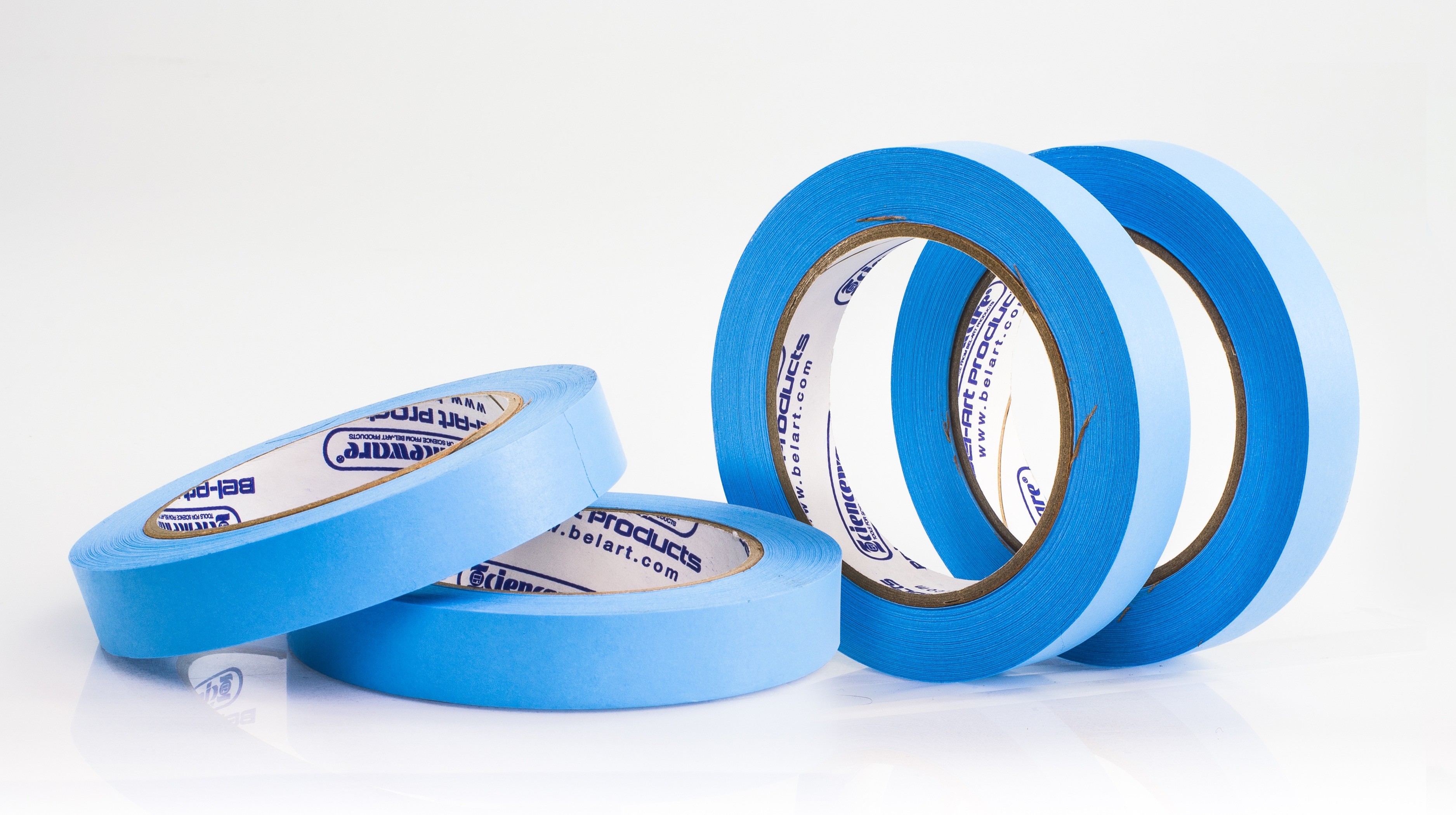 SP Bel-Art Write-On Blue Label Tape; 40yd Length, ³/₄ in. Width, 3 in. Core (Pack of 4)