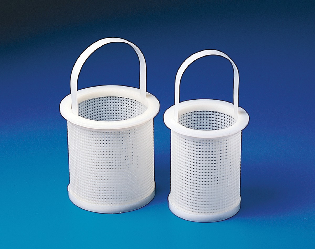 SP Bel-Art Polyethylene Straining Basket; 5 in. O.D., 4¼ in. I.D., 5 in. Height