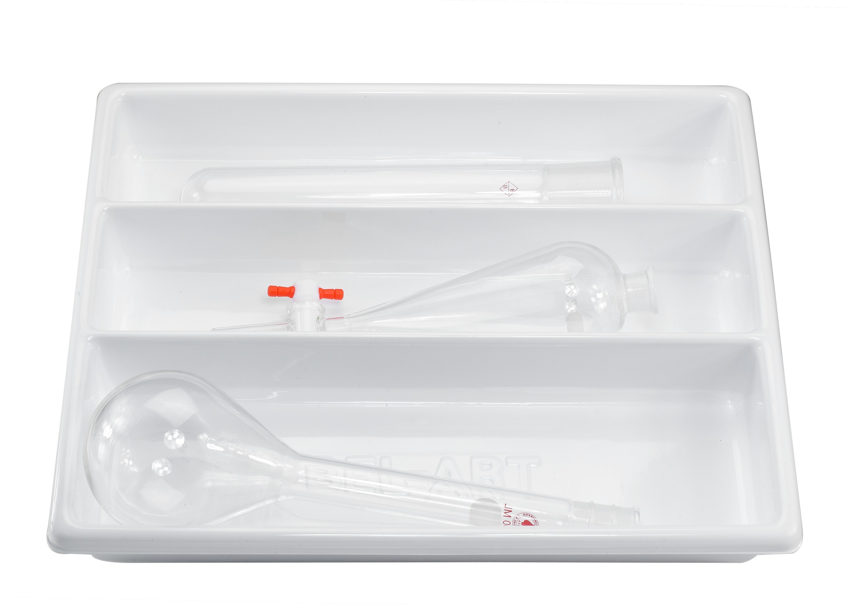 SP Bel-Art Lab Drawer 3 Compartment Tray; 14 x 17½ x 2¼ in.
