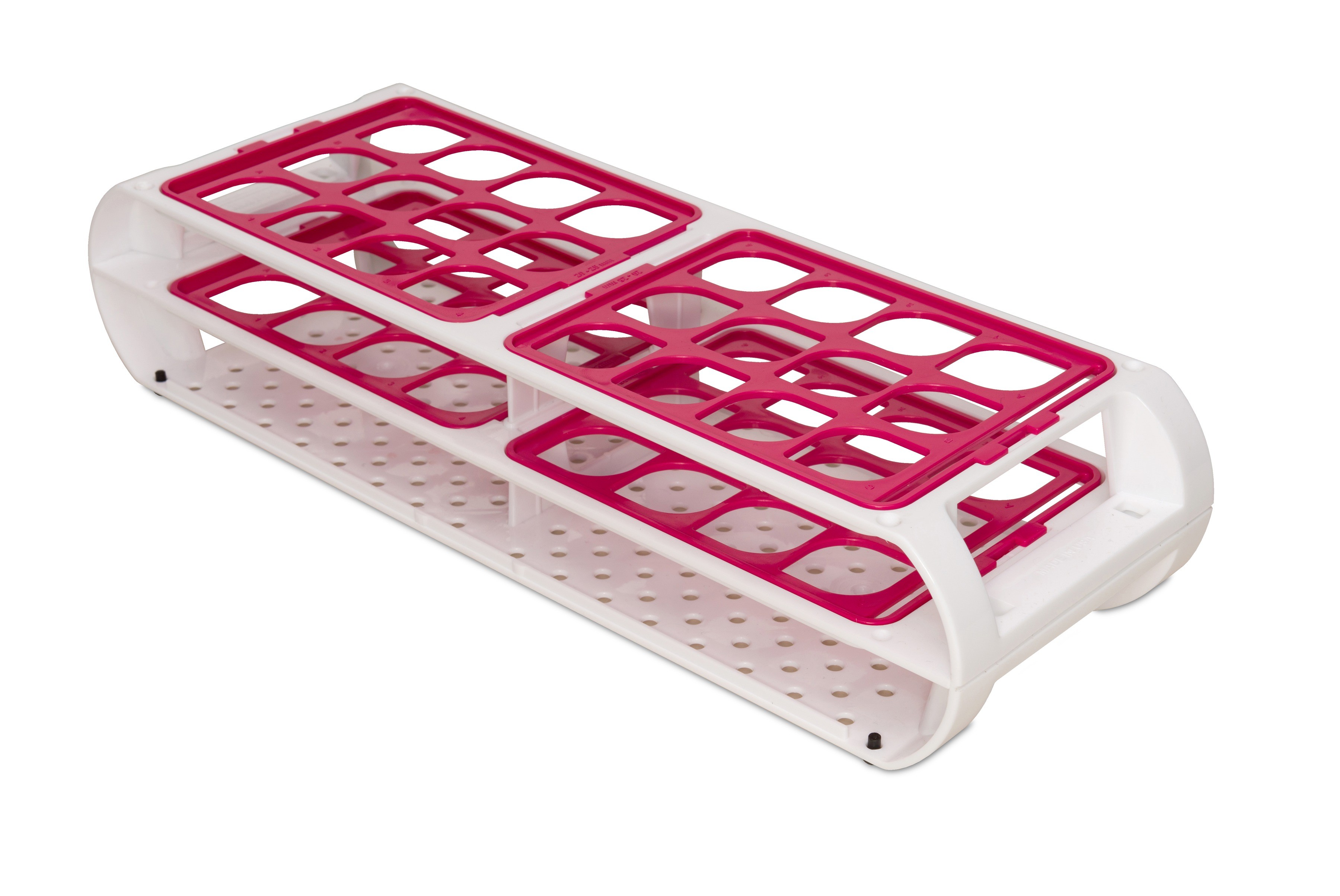 SP Bel-Art Switch-Grid Test Tube Rack; 24 Places, For 20-25mm Tubes, Fuchsia