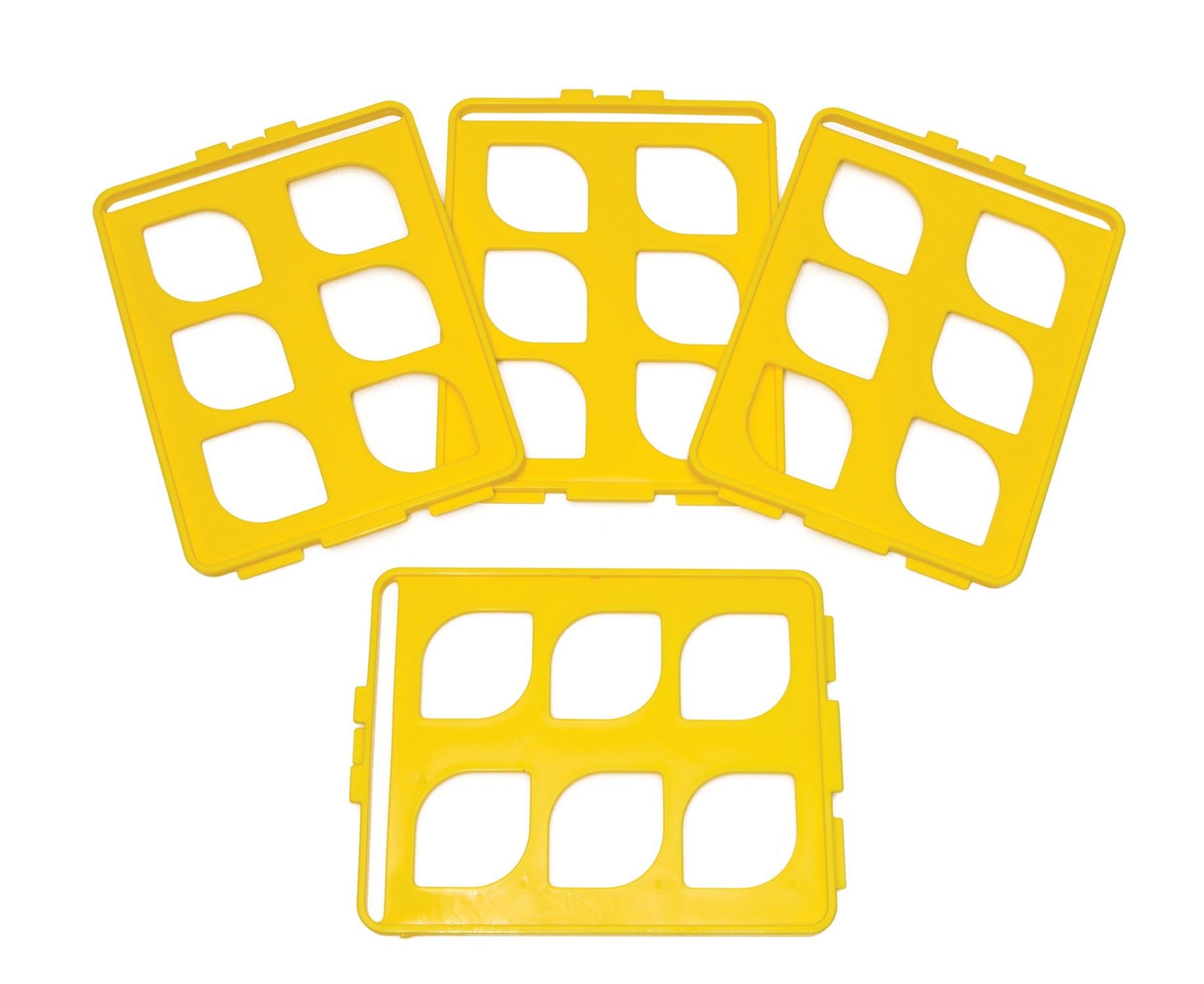SP Bel-Art Switch-Grid Test Tube Rack Grids; For 25-30mm Tubes, Yellow (Pack of 4)