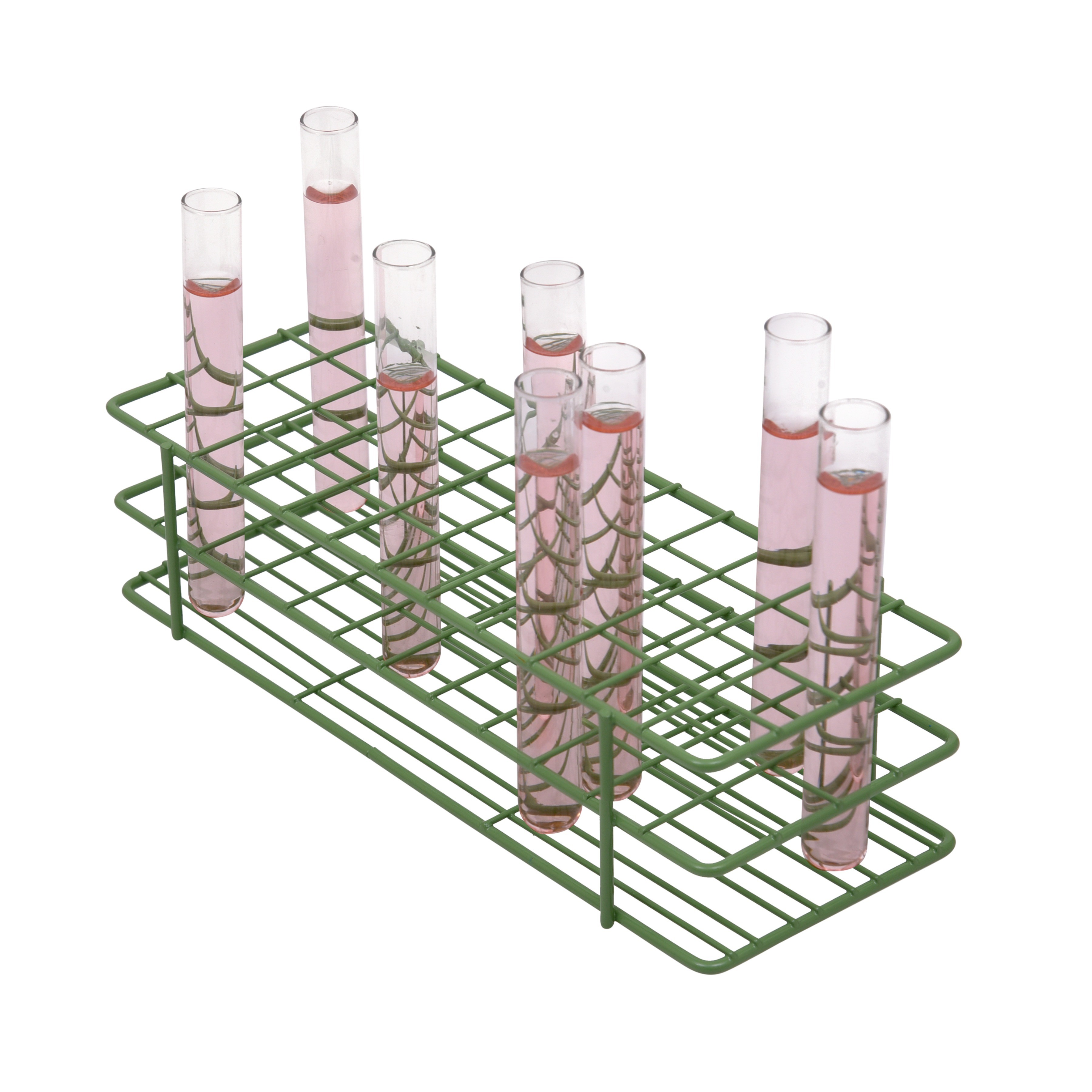 SP Bel-Art Poxygrid Test Tube Rack; For 13-16mm Tubes, 48 Places, Green