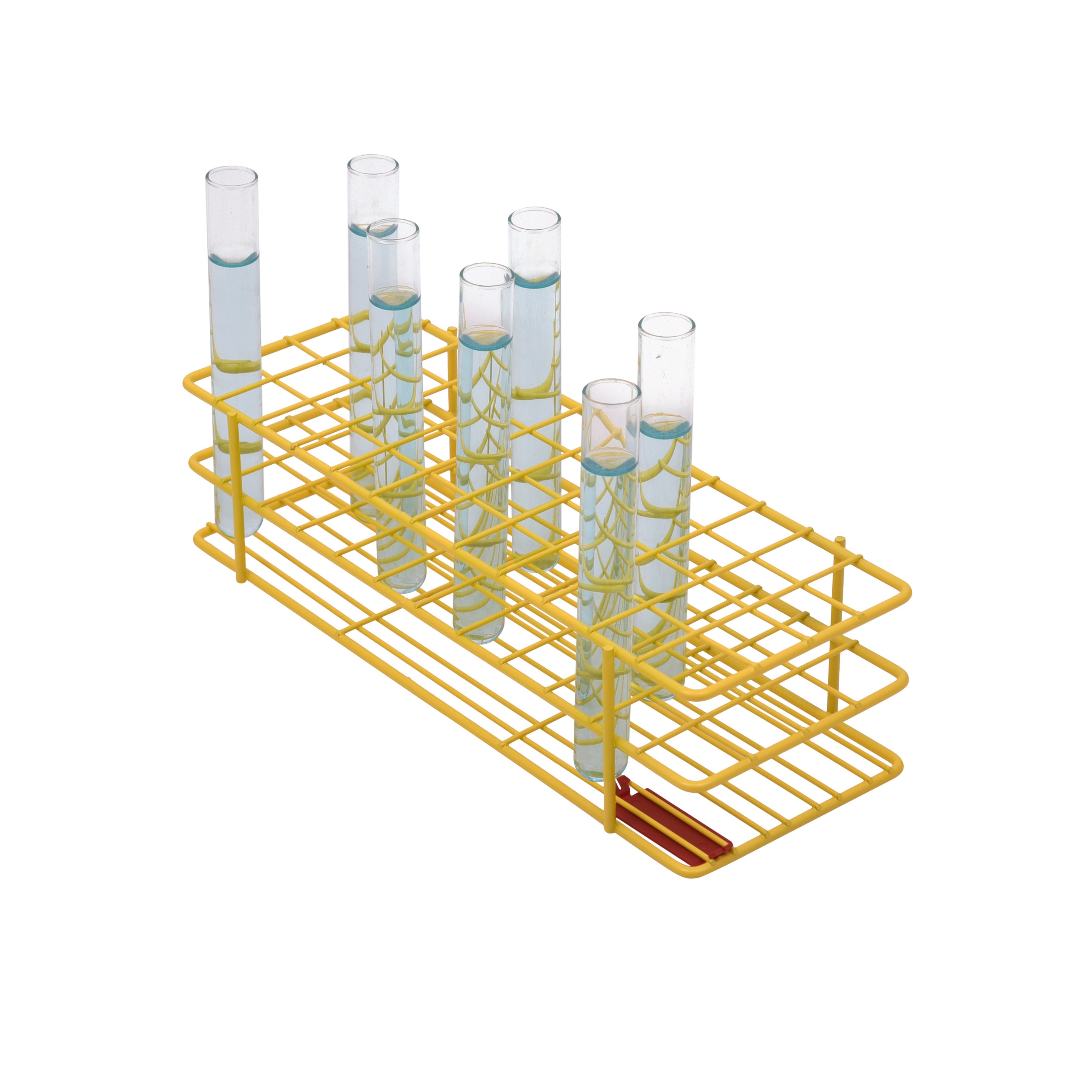 SP Bel-Art Poxygrid Test Tube Rack; For 13-16mm Tubes, 48 Places, Yellow